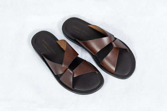 Brown Twist Sandal