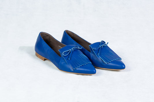 Blue Guanto Pointed Blue Shoes